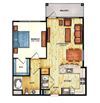 One bedroom floor plan